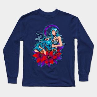 wolf woman Long Sleeve T-Shirt